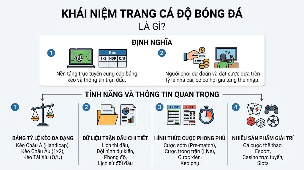 Khái niệm trang cá độ bóng đá là gì?