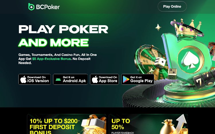 BC Poker เว็บไซต์โป๊กเกอร์เงินจริง
