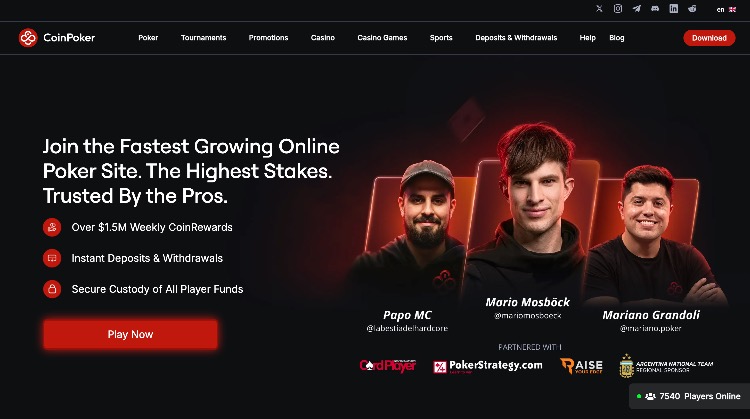เว็บไซต์โป๊กเกอร์ Coinpoker โป๊กเกอร์ เงิน จริง