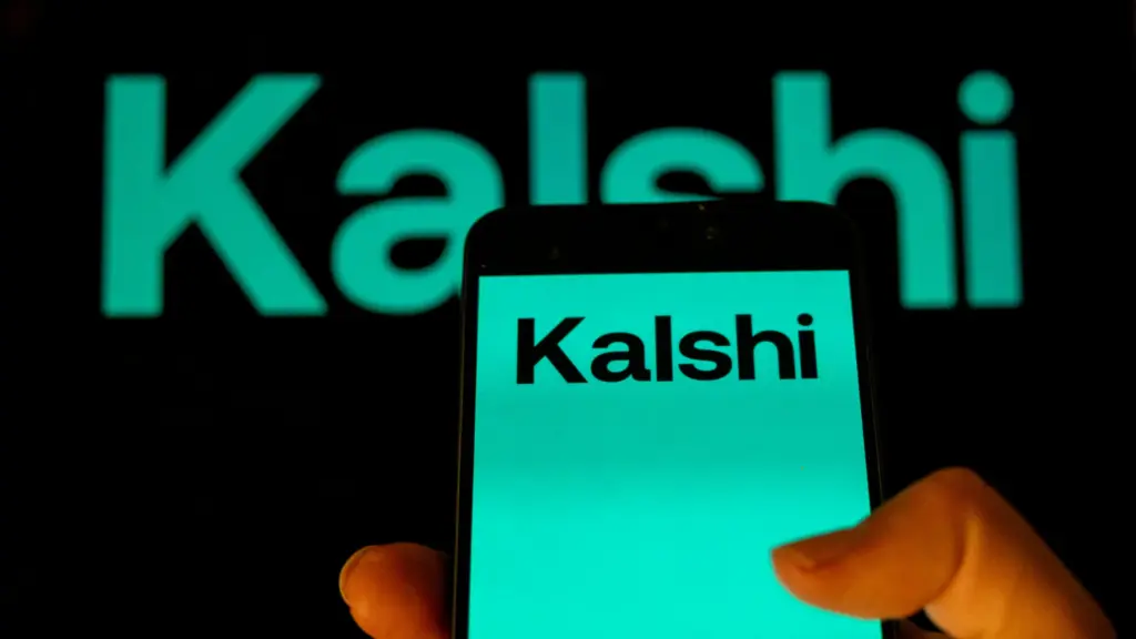 kalshi logo on phone