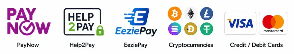 Payment Methods Offered by Real Money Singapore Online Casinos